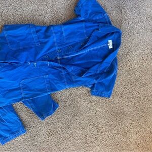 Reformation Royal Blue Utility Jumpsuit